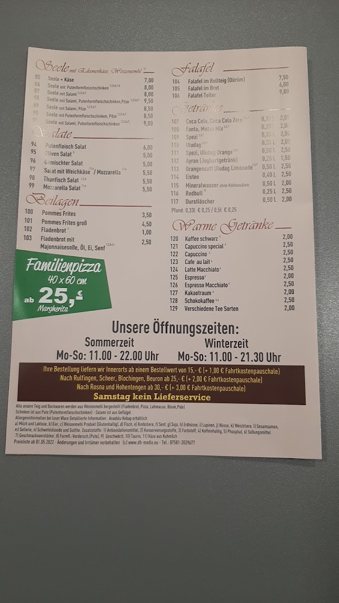 Menu Anadolu Kebab Pizza Haus-1